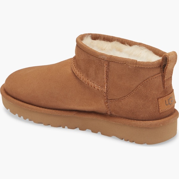 UGG Shoes - 🆕UGG Ultra Mini Classic Boot Shearling Lined Chestnut Suede NIB 100% Authentic